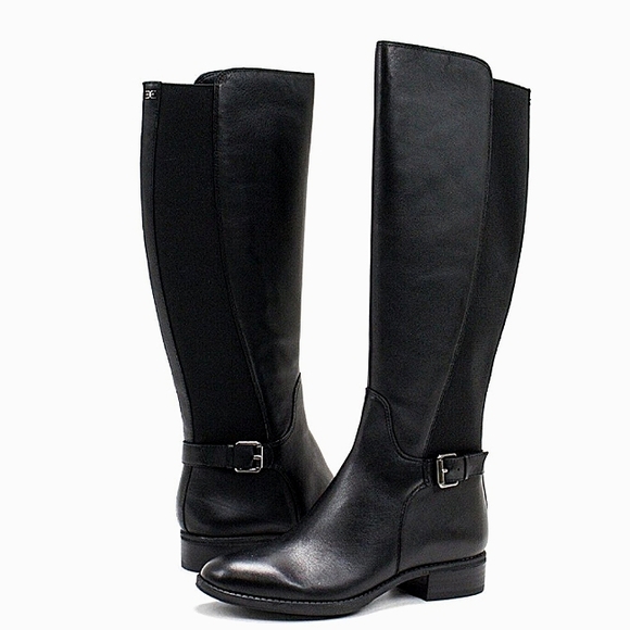 Sam Edelman Shoes - New w/Box Sam Edelman Paxten Black Leather Tall Knee High Riding Boots Size 5.5